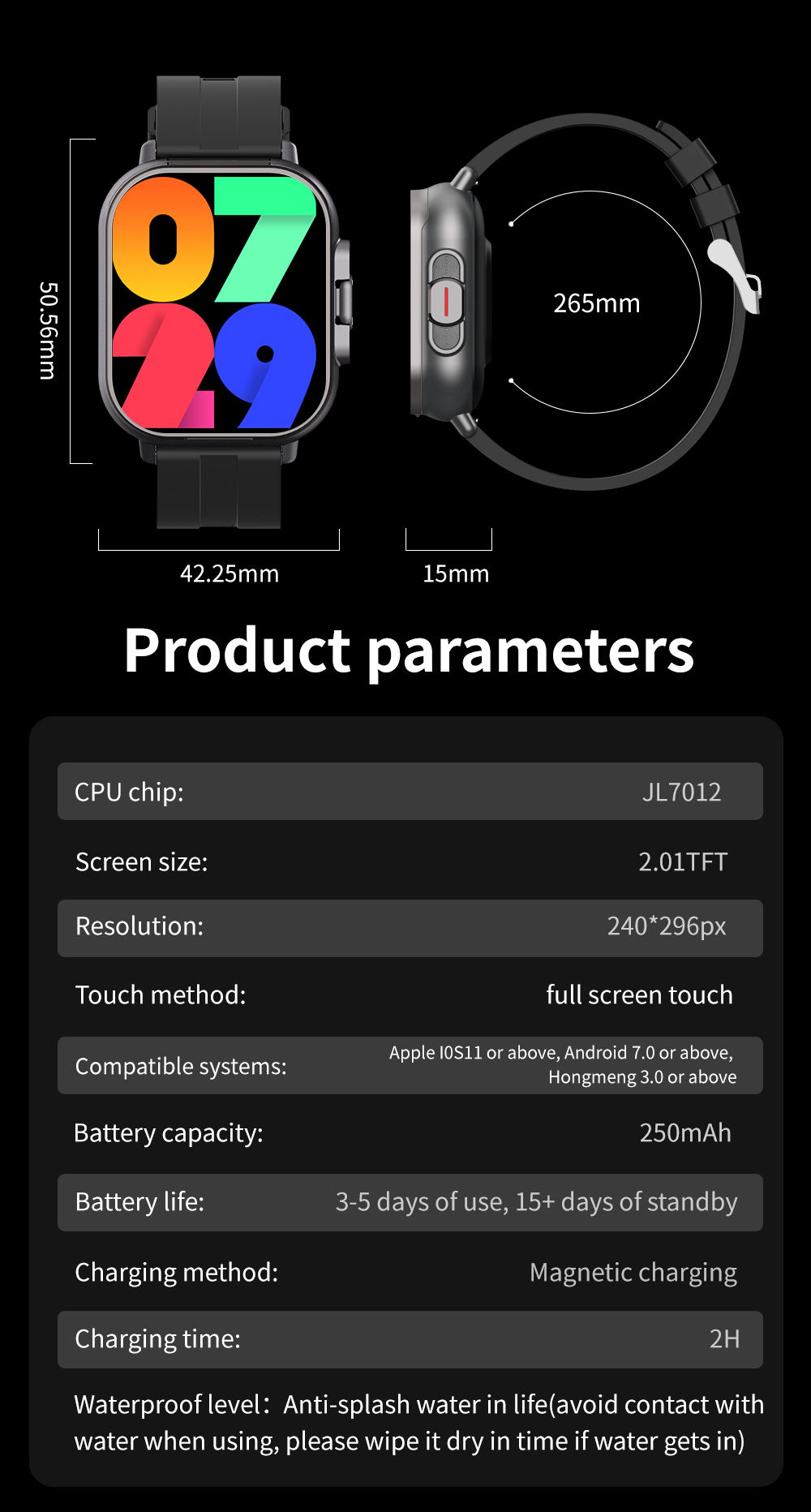 Smartwatch with Wireless Earbuds - Image 2