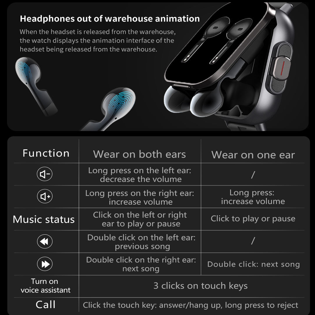 Smartwatch with Wireless Earbuds - Image 6