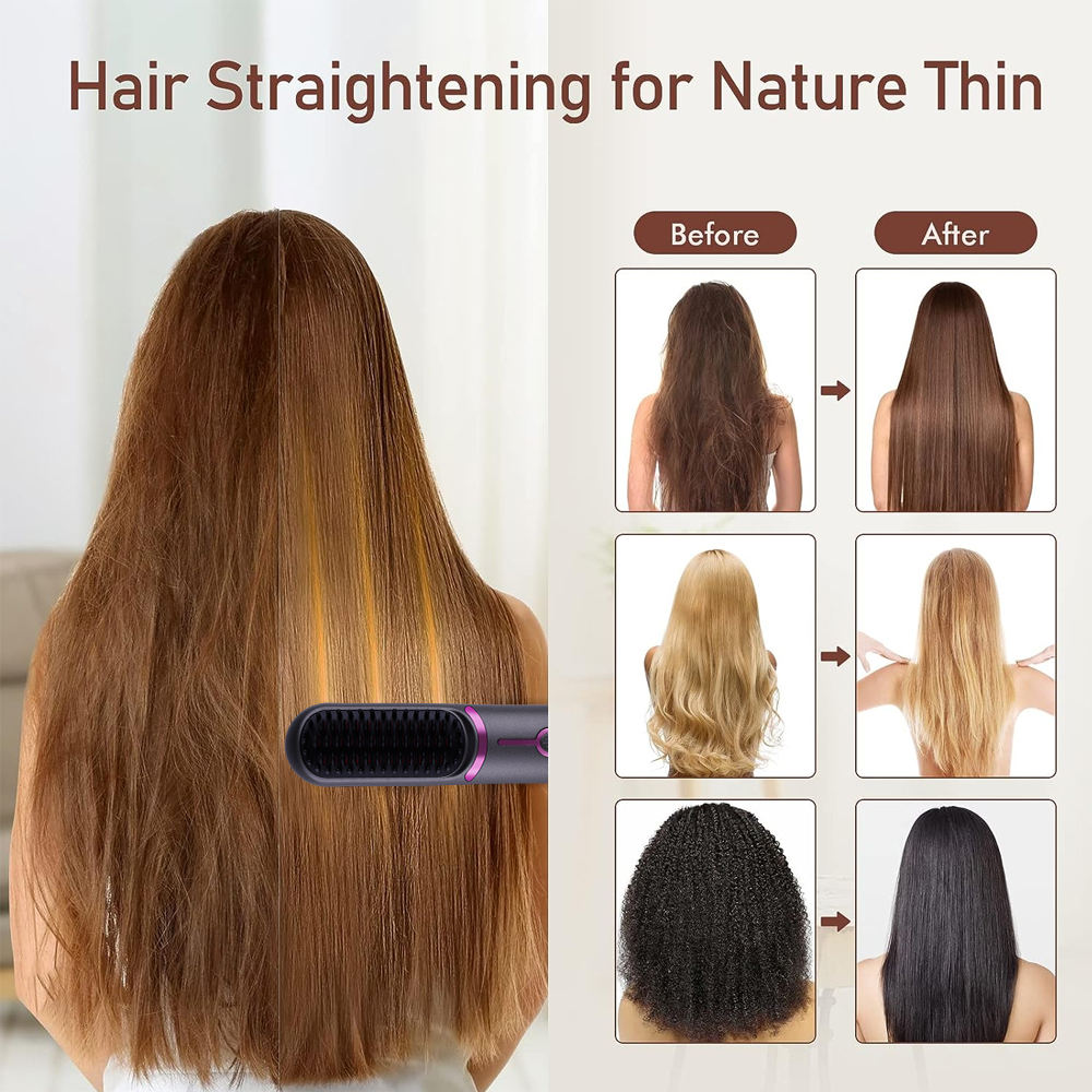 Rechargeable USB Hair Beard Straightener  - Image 4