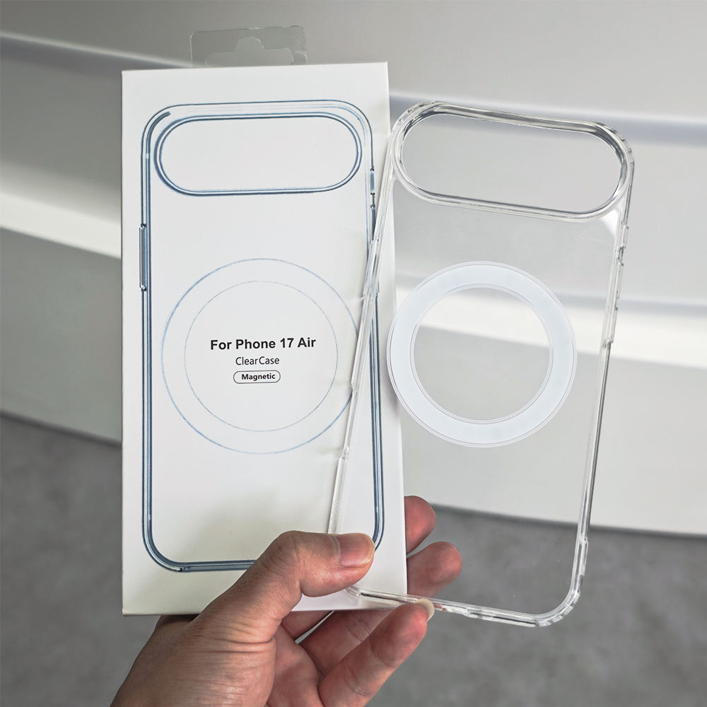 Clear Transparent Magnetic Shockproof Phone Case for iPhone 17 Max