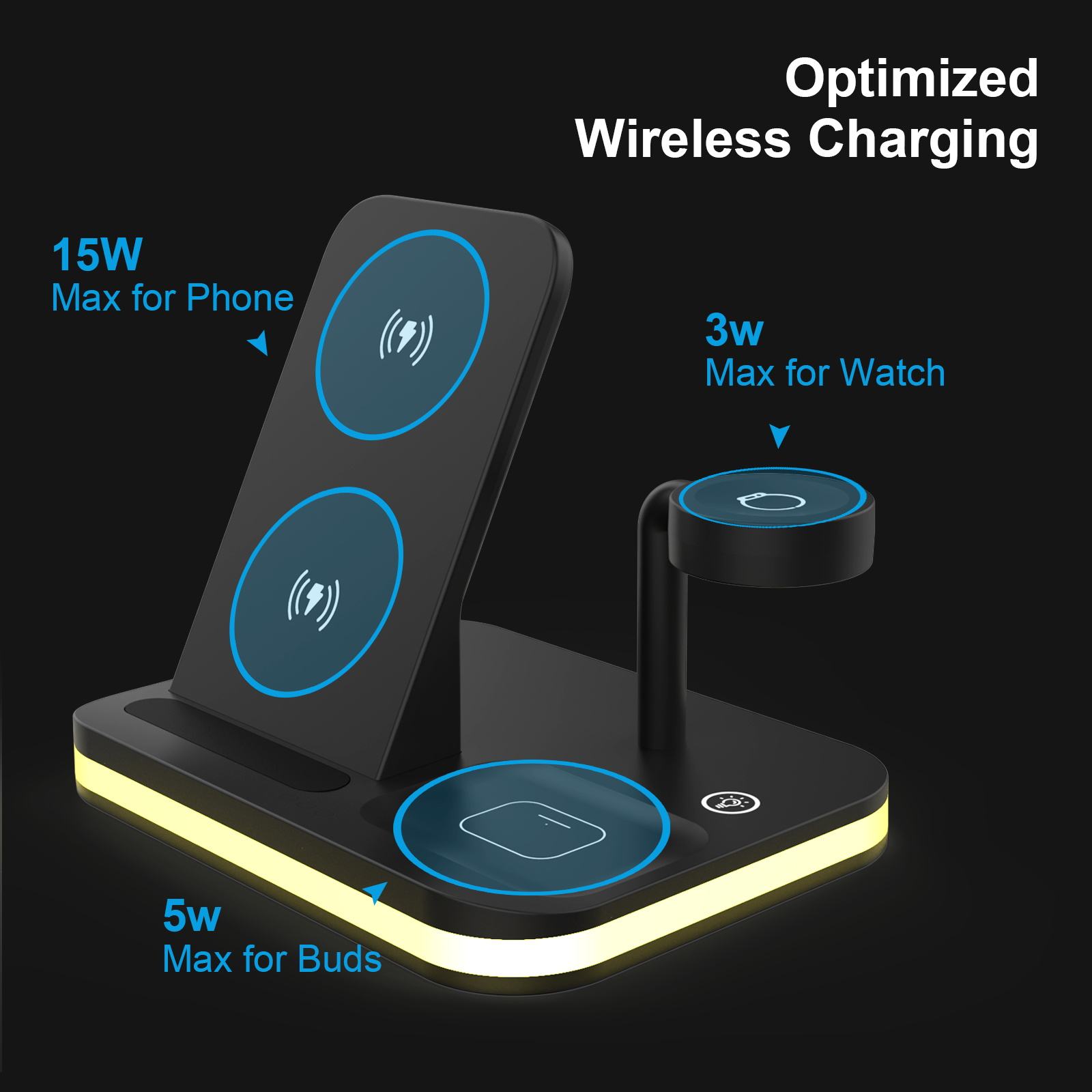 4 in 1 Wireless Charger Stand - Image 3