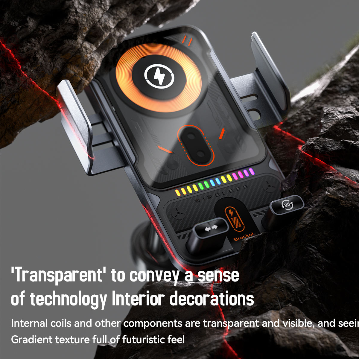 Wireless Fast Charging Car Phone Holder - Image 4