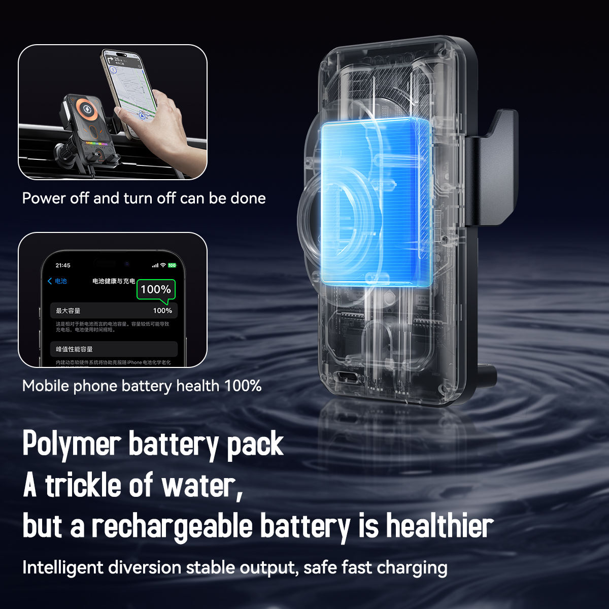Wireless Fast Charging Car Phone Holder - Image 5